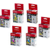 Canon 6 OEM Ink Cartridge Combo Pack - 1 each 6BK/6C/6PC/6M/6PM/6Y - 6 Cartridges