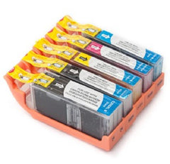 Compatible with Canon PGI-250XL and BK-CLI-251XL-BK-C-G-M-Y New Compatible Ink Cartridges Combo Pack with Chip