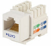 Cat5e Modular Punch Down Keystone Jack - RJ-45 Female Connector - White, Cables & Adapters, TiGuyCo Plus - TiGuyCo Plus