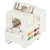 Cat5e Modular Punch Down Keystone Jack - RJ-45 Female Connector - White, Cables & Adapters, TiGuyCo Plus - TiGuyCo Plus