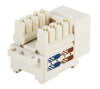 Cat6 Modular Punch Down Keystone Jack - RJ-45 Female Connector White, Cables & Adapters, TiGuyCo Plus - TiGuyCo Plus