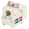 Cat6 Modular Punch Down Keystone Jack - RJ-45 Female Connector White, Cables & Adapters, TiGuyCo Plus - TiGuyCo Plus
