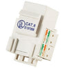 Cat6 Modular Punch Down Keystone Jack - RJ-45 Female Connector White, Cables & Adapters, TiGuyCo Plus - TiGuyCo Plus