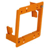 Construct Pro Slim Dual Gang Open Back Low Voltage Bracket - Orange