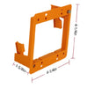Construct Pro Slim Dual Gang Open Back Low Voltage Bracket - Orange