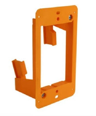 Construct Pro Slim Single Gang Open Back Low Voltage Bracket - Orange