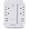 CyberPower Home Office 4-Outlet Surge Suppressor/Protector - P4WSU