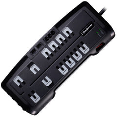CyberPower CSHT1208TNC2 Home Theater 12-Outlets Surge Suppressor NET, and AV Protection