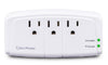 CyberPower Essential 3-Outlets Surge Suppressor Wall Tap Plug - 3 x NEMA 5-15R - 900J - 125V Input - CSB300W, Surge Protectors, Power Strips, CyberPower - TiGuyCo Plus