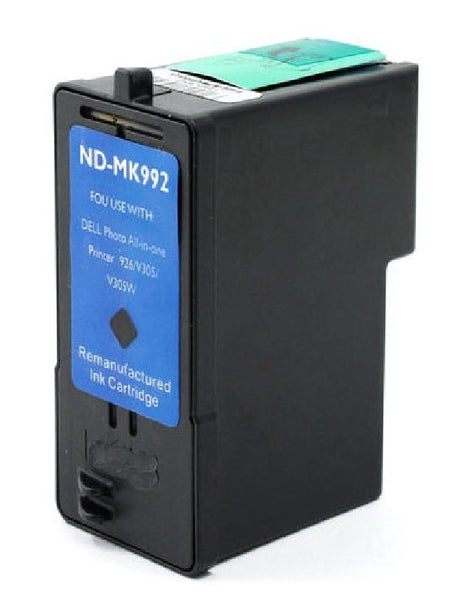 Compatible avec DELL MK992-MK993 Rem. Ensemble de cartouches d'encre - Rendement élevé - Noir et couleur - 2 cartouches 