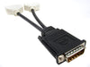 DMS-59 Male to Dual DVI (24+5) Female Video Cable - M/2F - Black/White