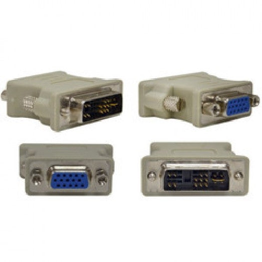 DVI Analog Male to VGA (HD-15) Female Adapter (1 pc - Beige), Cables & Adapters, TechCraft - TiGuyCo Plus