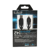E-Blue Apple/Android 2-in-1 USB Cable, Black - EMC003MGAA-NU