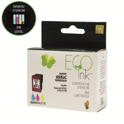 Compatible with HP 65XL (N9K03N) Tri-Color - ECOink Remanufactured Ink Cartridge