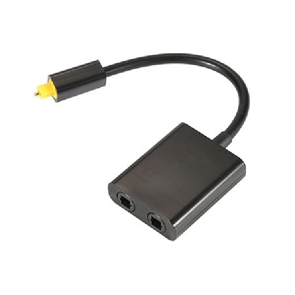 !  A  !  EMK 1x2 Toslink Optical Splitter - Black, Audio Cables & Interconnects, EMK - TiGuyCo Plus
