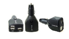 EXEL Triple Ports USB Car Charger - Up to 2.1A - Black