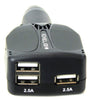 EXEL Triple Ports USB Car Charger - Up to 2.1A - Black, Chargers & Sync Cables, EXEL - TiGuyCo Plus