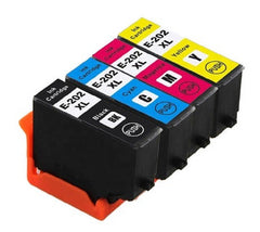 Compatible with Epson 202XL BK/C/M/Y Remanufactured Ink Cartridge High Yield - 4 Cartridges
