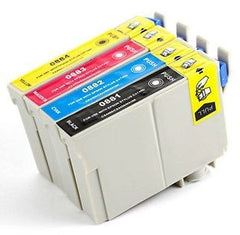 Compatible with Epson T088 Combo Pack - BK-C-M-Y - New Compatible Cartridges -  T088ValuePack