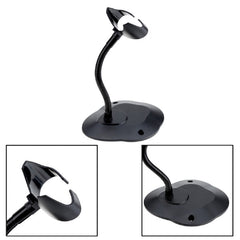 Flexiable Stand Holder Bracket Cradle Rack with Screws - for Barcode Scanners and Readers - Black