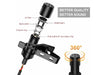 Microphone cravate professionnel à clip 3,5 mm pour ordinateur, appareils photo, smartphones et vlog - Noir