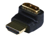 !  A  ! HDMI 270 Degree Port Saver (Male to Female) Adapter - Black, Audio/Video Cables, TGCP - TiGuyCo Plus