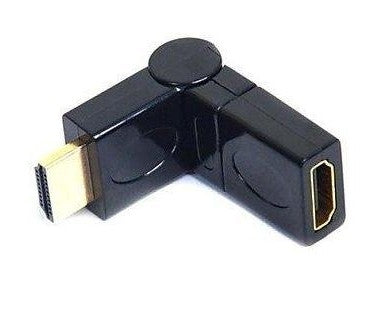 HDMI Swiveling Type Port Saver Adapter (Male to Female) - Black, Video Cables & Interconnects, TGCP - TiGuyCo Plus
