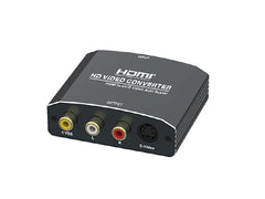 HDMI to AV RCA (CVBS) Video and Audio Converter Adapter Supporting PAL/NTSC - Black