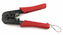 HT Dual-Modular Plug Cutting-Stripping-Crimping Tool - RJ45, RJ11, RJ12