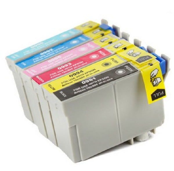 Compatible with Epson T098-99 BK-C-M-Y-LC-LM New Compatible Ink Cartridges Combo Pack, Ink Cartridges, TiGuyCo Plus - TiGuyCo Plus