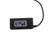 !     A     !    KCX Digital USB and MicroUSB LCD Mini Current and Voltage Detector Tester - USB - Black, Testers & Tools, KCX - TiGuyCo Plus