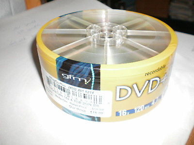 gfm Recordable DVD+R - 16x, 4.7GB, 120min. - 25pk, CD, DVD & Blu-ray Discs, gfm - TiGuyCo Plus