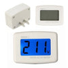 LCD Digital Voltage Tester and Voltmeter Volt Monitor - AC 80V 300V - AC Panel Meter - Blue Backlight Display - White - DM55-1