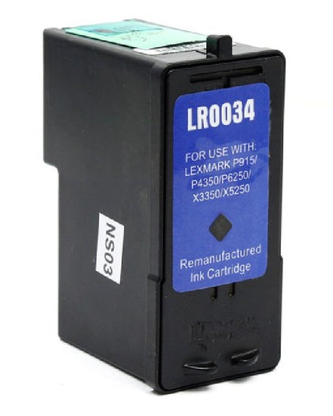 Compatible with Lexmark 34 18C0034 Black Rem. Ink Cartridge - High Yield