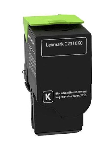 Lexmark C2310K0 Original Black Return Program Toner Cartridge - 1000 Pages