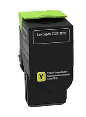 Lexmark C2310Y0 Original Yellow Return Program Toner Cartridge - 1000 Pages