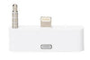 Lightning to 30-Pin 3.5mm Audio Dock Adapter Support IOS7, White, Audio Cables & Adapters, TiGuyCo Plus - TiGuyCo Plus