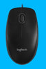 Logitech B100 Wired USB Optical Mouse - New in Retail Box - Black - 910-001439