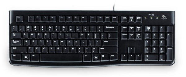 Logitech K120 Keyboard - English - USB - Black, Keyboards & Keypads, Logitech - TiGuyCo Plus