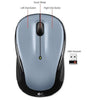 Logitech M325 Wireless Mouse - 2 Buttons 1 Wheel - USB RF Wireless Optical - 1000 dpi - Silver - 910-002332, Mice, Trackballs & Touchpads, Logitech - TiGuyCo Plus