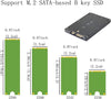 M.2 NGFF to 2.5'' SATA Hard Drive Enclosure - Black