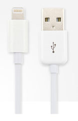 1-Meter MFI Apple Certified Lightning USB Charge & Sync Cable, White