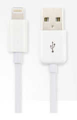 1-Meter MFI Apple Certified Lightning USB Charge & Sync Cable, White