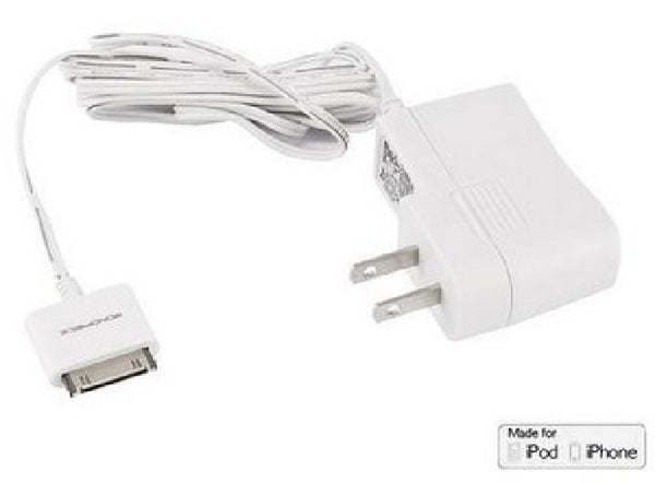 MFI Certified Wall Charger for all 30-pin iPhone and iPod 1A - White, Chargers & Sync Cables, MONOPRICE - TiGuyCo Plus