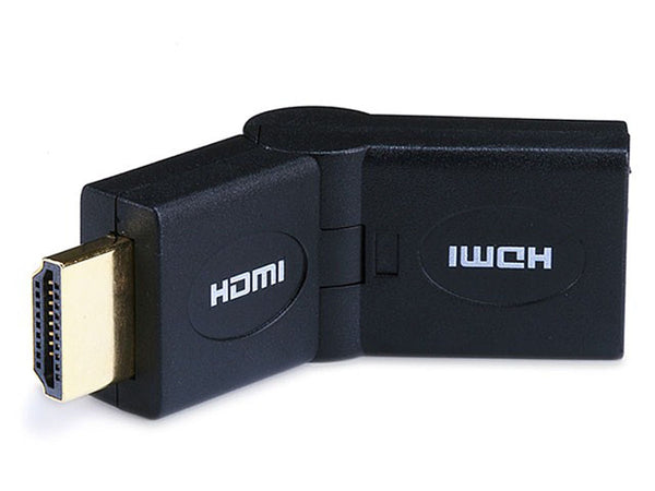 HDMI Port Saver Adapter (Male to Female), Swiveling Type - Black, Audio/Video Cables, MONOPRICE - TiGuyCo Plus