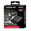 MONSTER USB 3.0 To HDMI Adapter - 2K - 1080p Quality -  Connect a Laptop to a TV/Monitor - Black