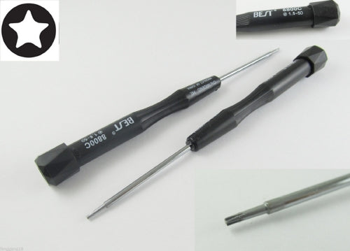 1.5mm MacBook Pentalobe Screwdriver - Used on the 2009 MacBook Pro Battery Repair and Other Products - Black