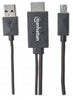 Manhattan MHL HDTV Cable - Micro-USB 11-pin to HDMI, with USB type-A Power, Audio/Video Cables, MANHATTAN - TiGuyCo Plus