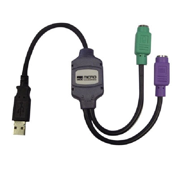 !     A     !    Micro Innovations USB to PS/2 Adapter - Connects Keyboard and Mouse to One USB Port - USB630ATRL, Parallel, Serial & PS/2, Micro Innovations - TiGuyCo Plus