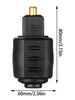 Mini Optical Audio Adapter - 3.5mm Female Jack To Digital Toslink Male Plug - Black